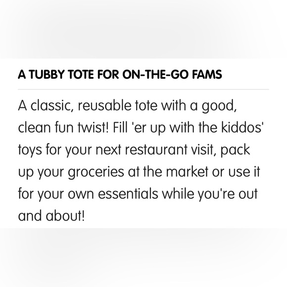 [Tubby Todd] Good Clean Fun Canvas Tote - Picture 3 of 8